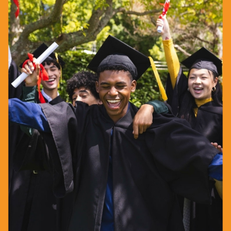 college graduates celebrating college graduation